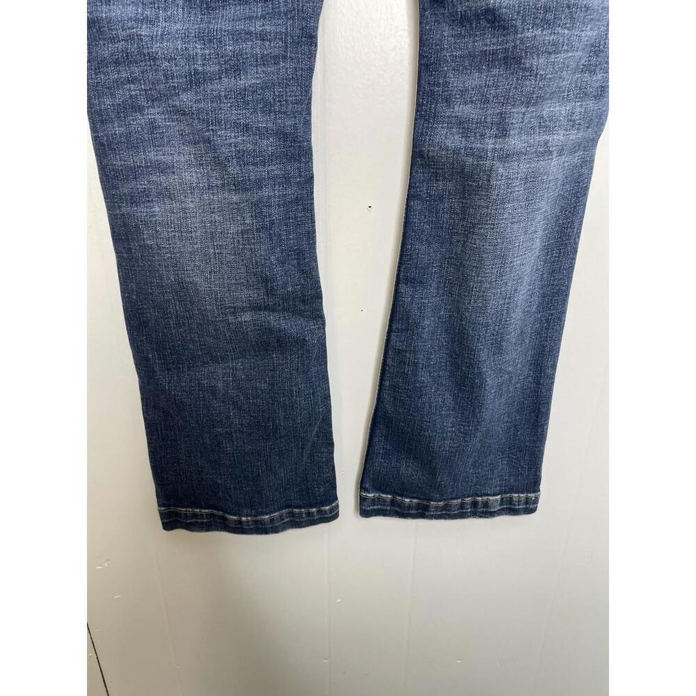 Silver Jeans Womens 29 Elyse Slim Bootcut Distressed Knee Low Rise Y2K Western - Picture 3 of 11
